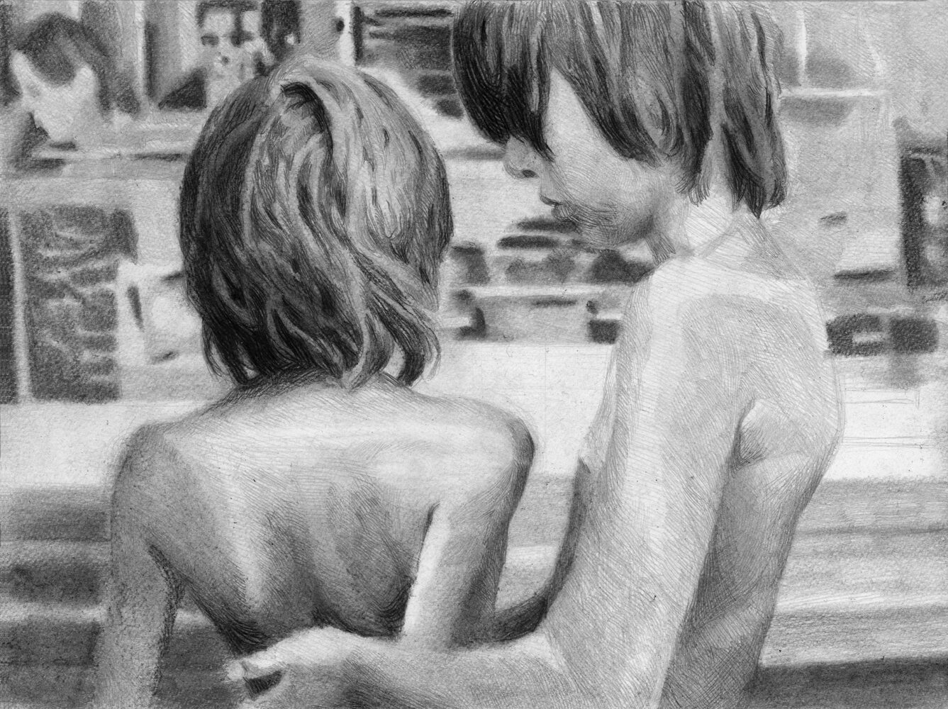 ZONDER les fruits du dessin 8 24x32cm mine de plomb et fusain sur papier 2013 courtesy galerie Eva Hober Paris