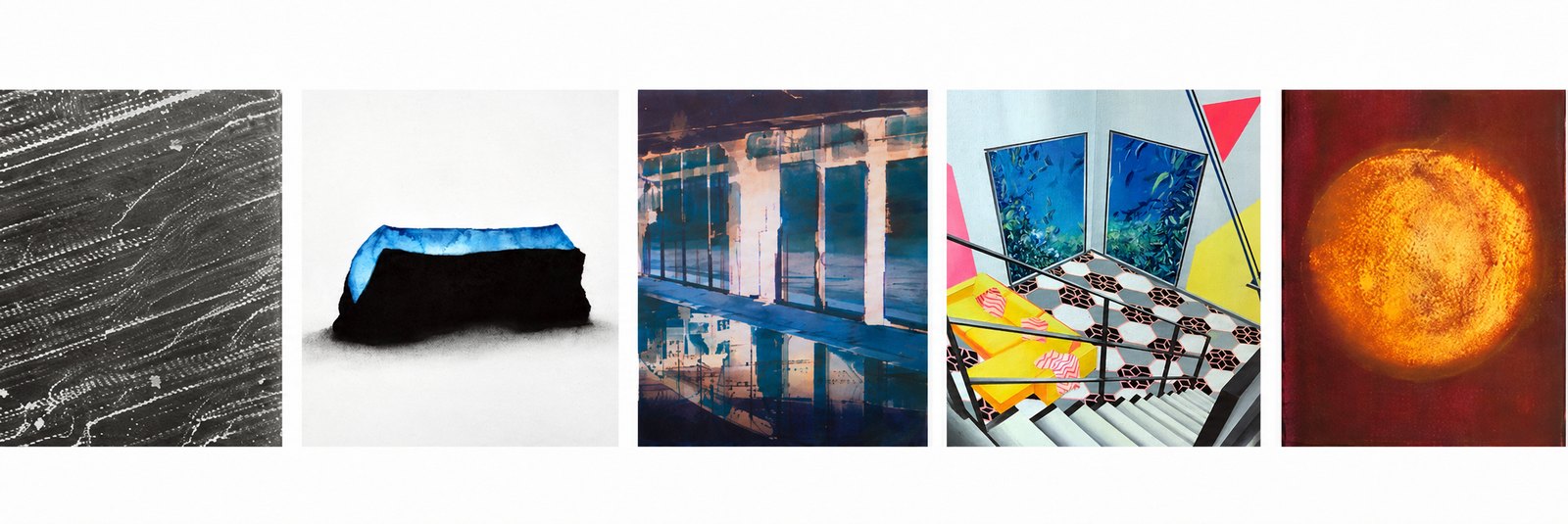 Selection d'oeuvres presentees dans le cadre de l'exposition anniversaire 10 x 2